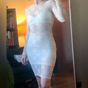 For Love and Lemons White Lace Dress